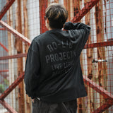 (EX647) Message Washed Long Sleeve Tee