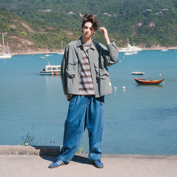 (JK432) Cool Touch Shirt Jacket