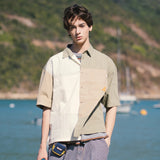 (ST514) Color Block Shirt