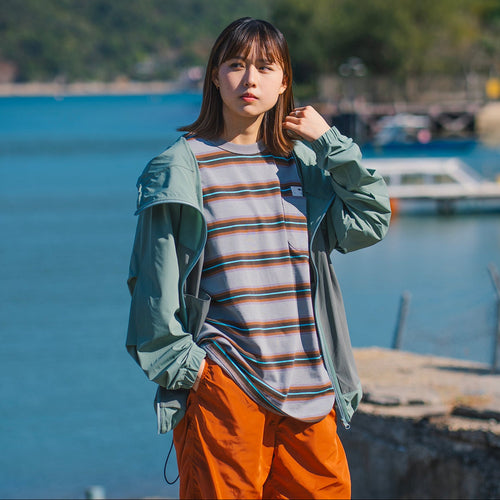 (TP1802) Stripes Pocket Tee