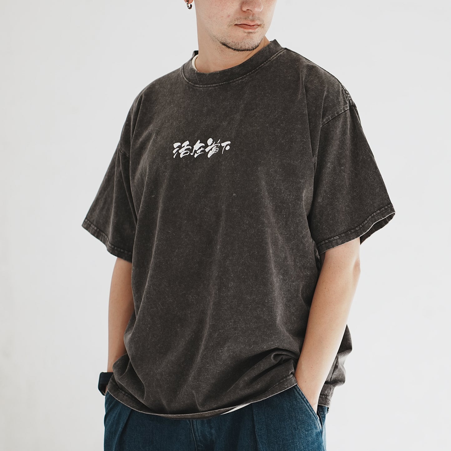 (ZT1582) 活在當下圖案Tee (網店限定)