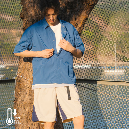 (SP435) Cool Touch Track Shorts
