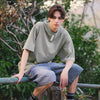 (TP1837) Henley Neck Tee