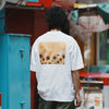 (ZT1382) Sunflower Embroidery Two Pockets Tee