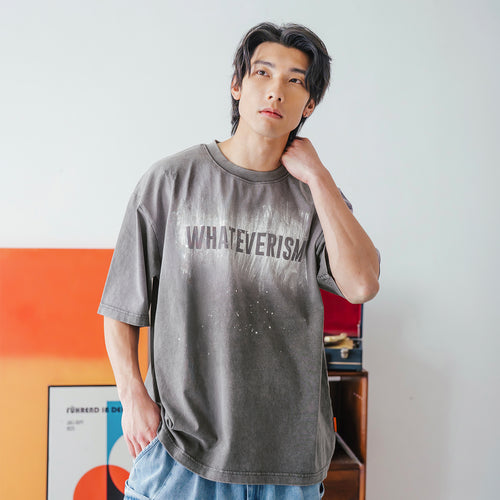 (TP1835) Snow Wash Print Tee
