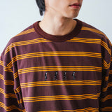 (TP1816) MJ Embroidery Stripes Tee