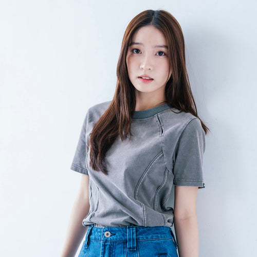 (TP1819) Washed Ripped Tee