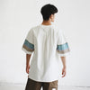 (TP1385) Sleeve Patchwork Tee