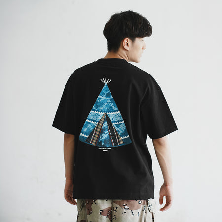 (TP1346) Garment Dye Raw Fringe Tee