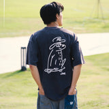 (EX683) Embroidery Washed Tee