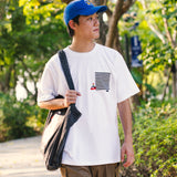 (EX685) Embroidery Pocket Tee