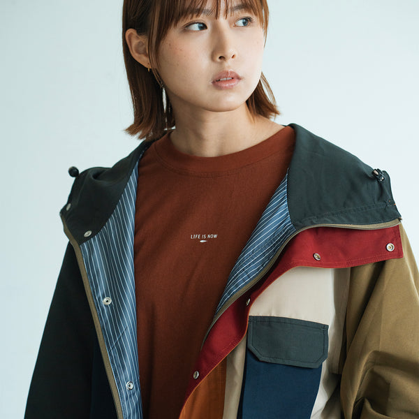 (JK402) Colorblock Parka