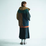 (JK402) Colorblock Parka