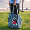 (EX689) Logo Face Washed Tote Bag