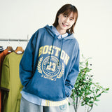 (SW519) Washed College Hoodie