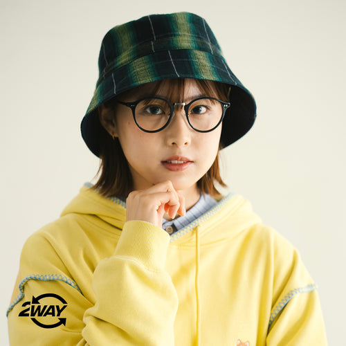 (AH281) Reversible Checker Hat