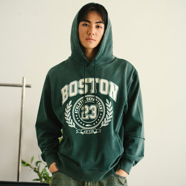 (SW519) Washed College Hoodie
