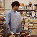 (ST307) 2 Way Stripe Shirt
