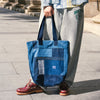 (YB544) Indigo Patchwork Sashiko Tote