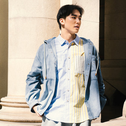 (ST477) Crazy Stripes Shirt
