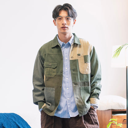(JK448) Patchwork Jacket