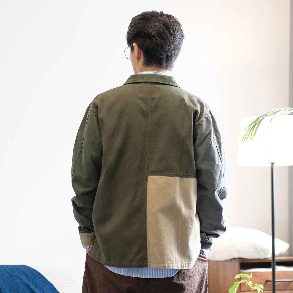 (JK448) Patchwork Jacket