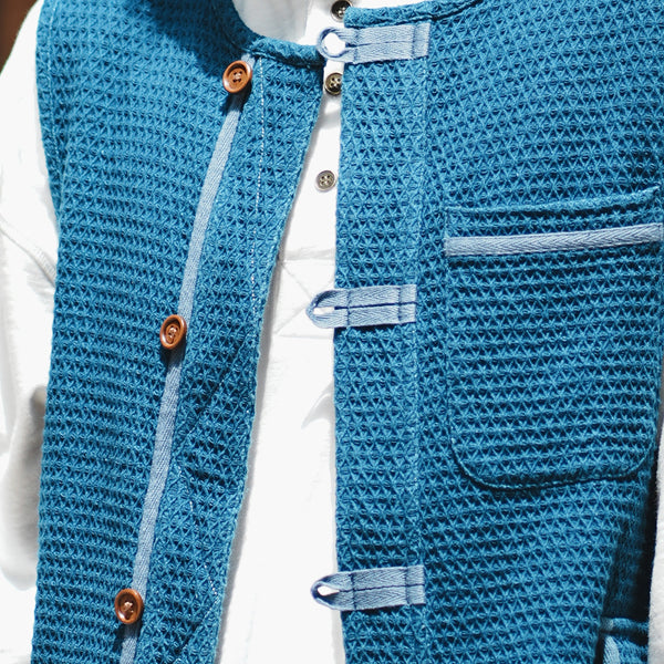 (YJ336) Indigo Kendo Work Vest