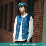 (YJ336) Indigo Kendo Work Vest
