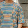 (TP1663) Stripes Drawstring Tee