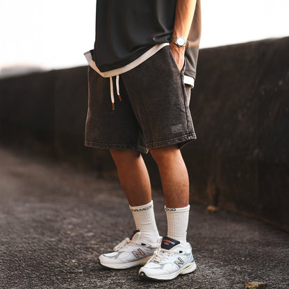 (YP401) Washed Easy Shorts
