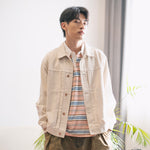 (JK445) Pleated Work Jacket