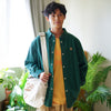 (ST483) Jersey Sleeve Patchwork Shirt