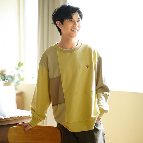 (SW523) Colorblock Sweater