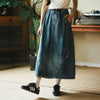 (DS022) Washed Denim Dress