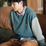 (SW523) Colorblock Sweater