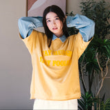 (TP1737) Flock Print Message Tee