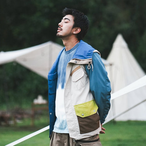 (JK326) 2 Face Crazy Patch Mountain Parka