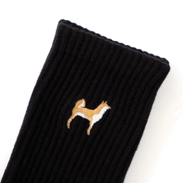 (ZA092) Dogs Graphic Embroidery Socks