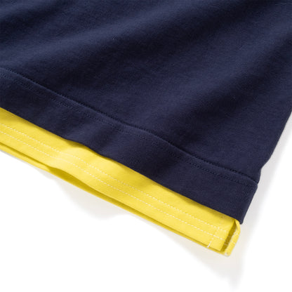 (ZT1916) Fake Layer Pocket Tee