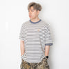 (TP1586) Stripe Layered Sleeve Tee