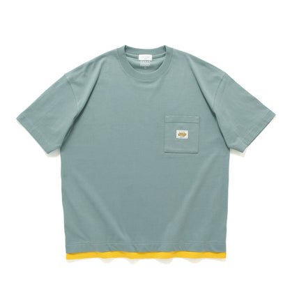 (ZT1916) Fake Layer Pocket Tee