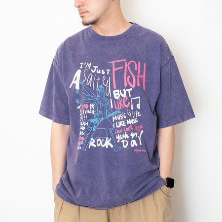 (ZT1433) Splatter Dog Pocket Tee