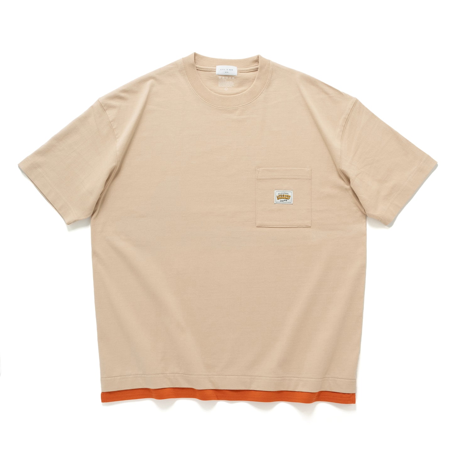 (ZT1916) Fake Layer Pocket Tee
