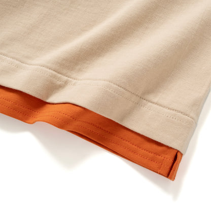 (ZT1916) Fake Layer Pocket Tee