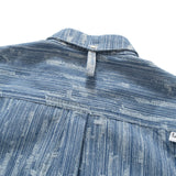 (YS387) Ripped Denim Short Sleeve Shirt