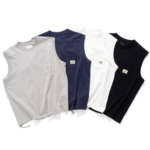 (VT1672) Cool Touch Drawstrings Tank Top