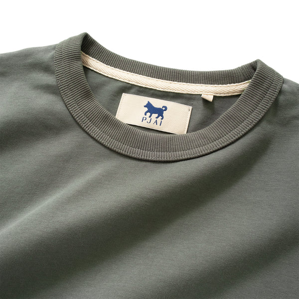 (TP1364) PJai Graphic Embroidery Fake Layer Tee