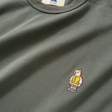 (TP1364) PJai Graphic Embroidery Fake Layer Tee