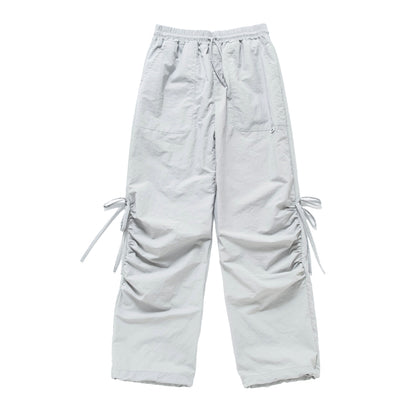 (PT405) Tech Drawstrings Parachute Pants