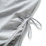 (PT405) Tech Drawstrings Parachute Pants